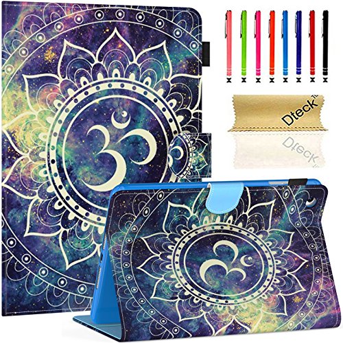 Dteck iPad Mini 1/2/3 Case - Slim Fit Folio Stand PU Leather Case Wallet with Auto Wake/Sleep [Magnet/ Stylus Slot] Smart Cover for Apple iPad Mini 3 / iPad Mini 2 / iPad Mini 1, Moon & Legend