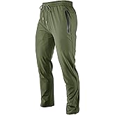 Men's Lightweight Quick Dry Hiking Running Pants Outdoor Sports Breathable Zipper Pockets Athletic Work Pants