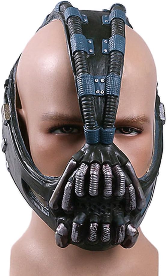 constuff Halloween Bane Cosplay Mask Semi Soft Latex Helmet