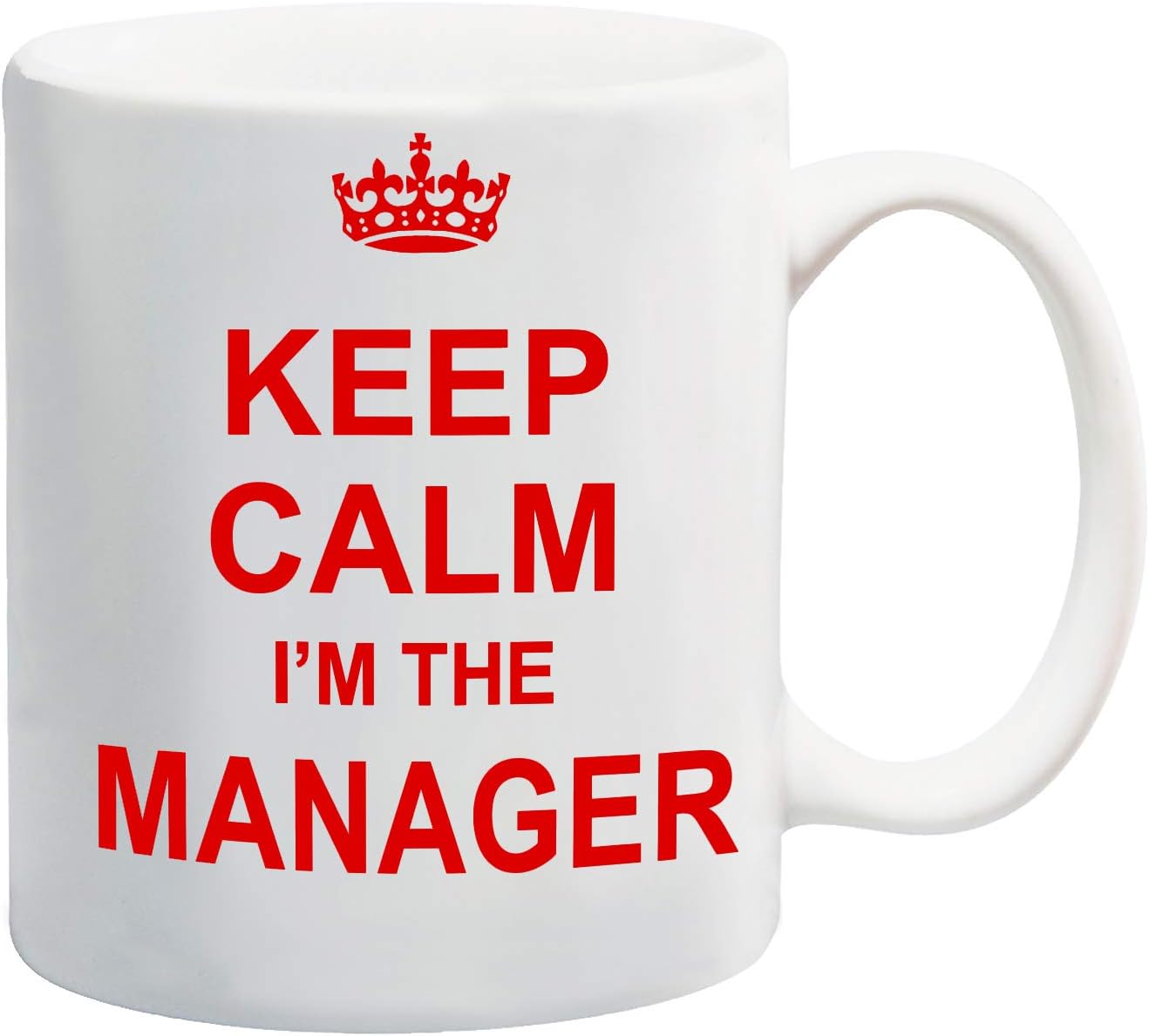 Keep Calm I'm The Manager Red Mug Gift Present