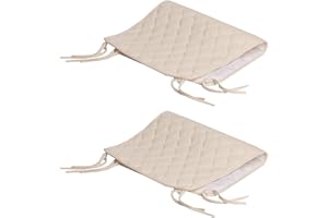 TL Care Waterproof Quilted Sheet Saver Cover Made with Organic Cotton Top Layer, Natural Color, 2 Pack