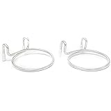 Shopping Cart Cup Holder With Bottom Bar, 2 Pcs Reusable Metal Hanging Drink Holder Grocery Carts Drink Holder Hanging Stanley Cup Coffee Cup Bottle For Outdoor Shopping Caravans Travel Etc (Black