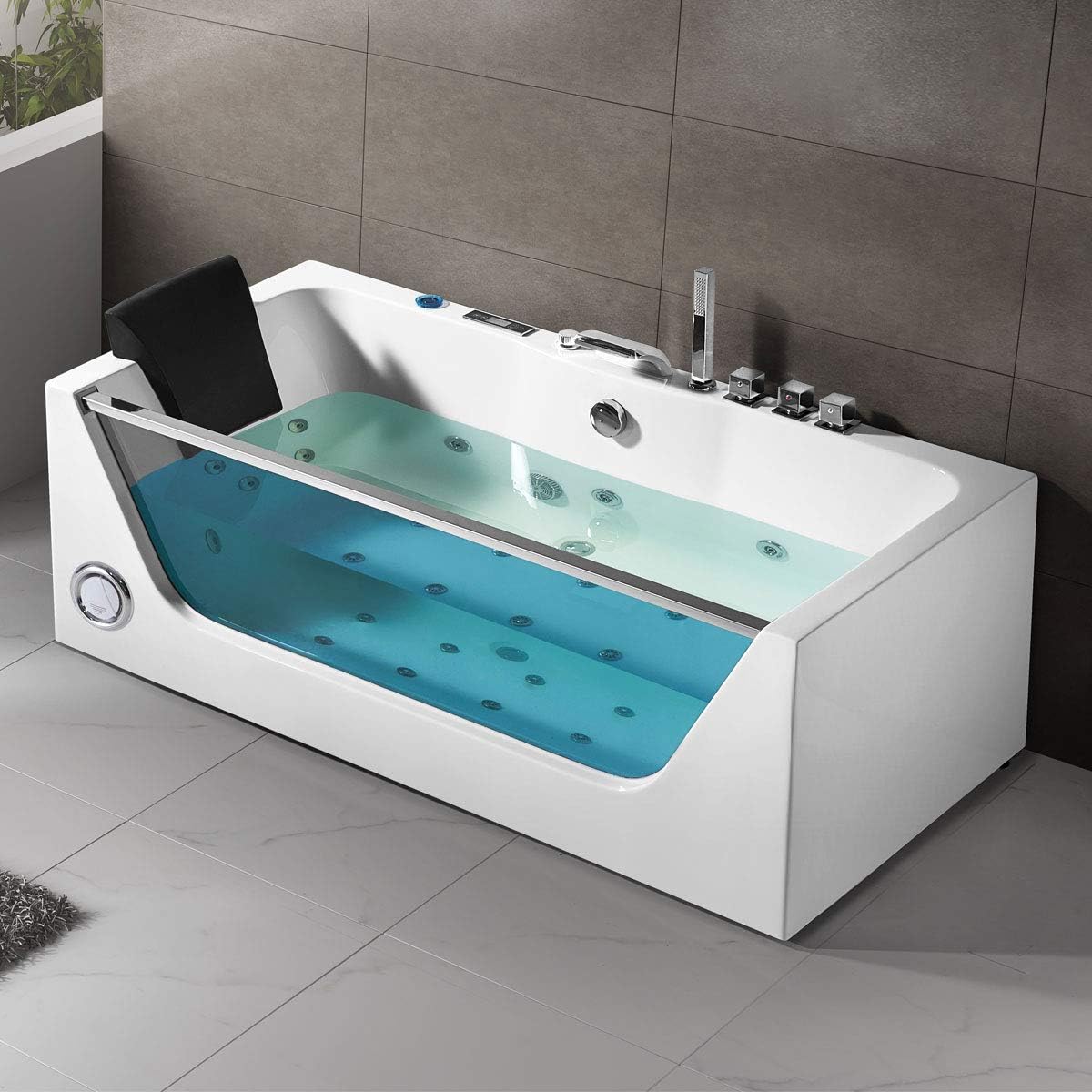 BHBL 68 In Air Bubble Whirlpool Tub with Computer Control and Light (DK