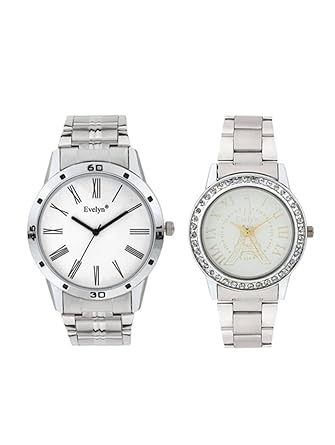 Analog Stainless Steel Watches for Lovely Couple -Eve-705-565