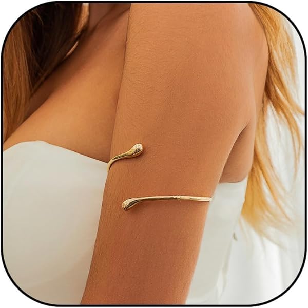 Amazon.com: Sttiafay Leaf Upper Arm Cuff Gold Leaf Upper Arm