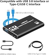 Knadgbft USB 3.0 4K Game Capture Card 1080P 60FPS Loop-Out Live Stream Switch view 7