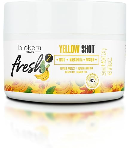 Shampooing Vegan Salerm Biokera Fresh Yellow Shot 300ml - Pour Cheveux Normaux à Secs
