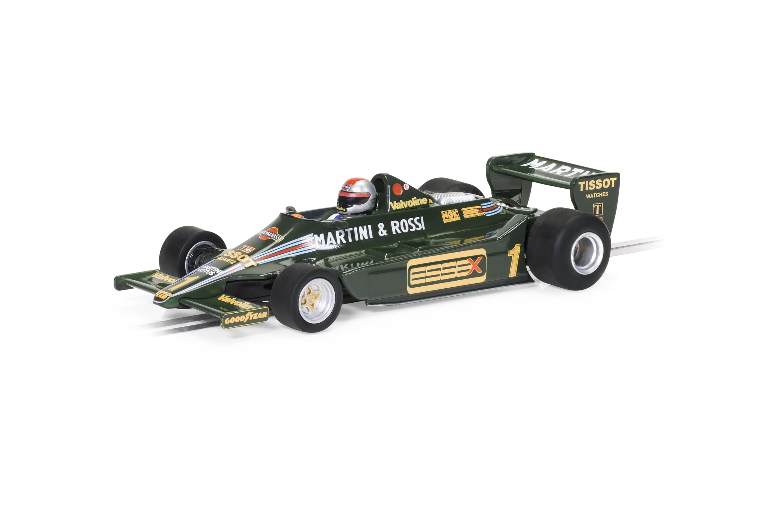 Scalextric C4423 Lotus 79 - USA GP West 1979 - Mario Andretti Cars - Formula 1, Black,green