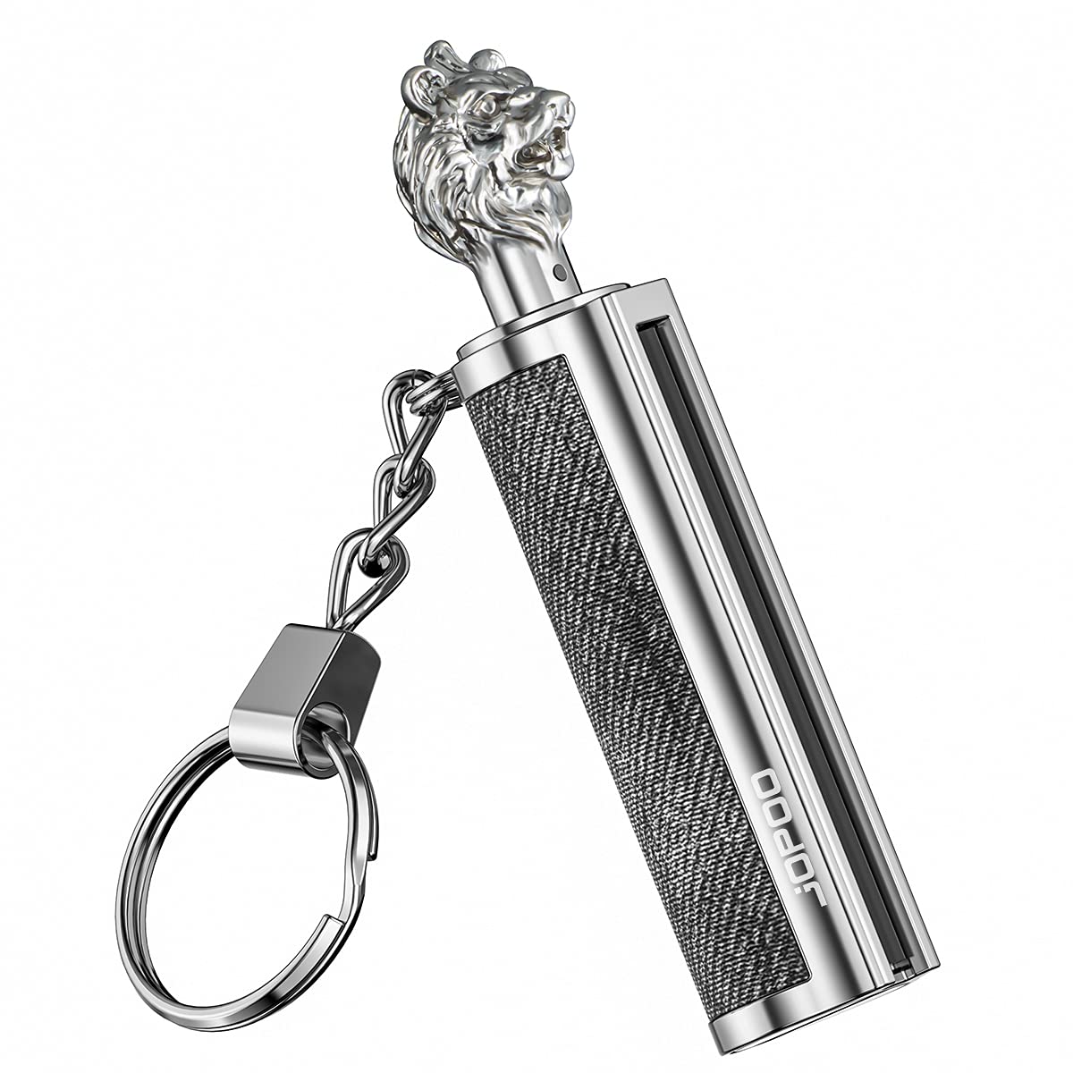 Portable Permanent Match Oil Lighter with Keyring for Emergency Survival Camping Hiking (Sold without Fluid)