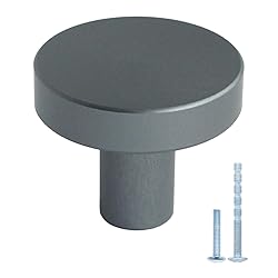 HANIHUA 5 Pack Grey Kitchen Cabinet Hardware: Solid