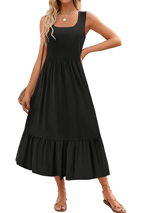 Vestidos Playeros Vestido Playero ZHONGZD Sin Espalda Con Escote