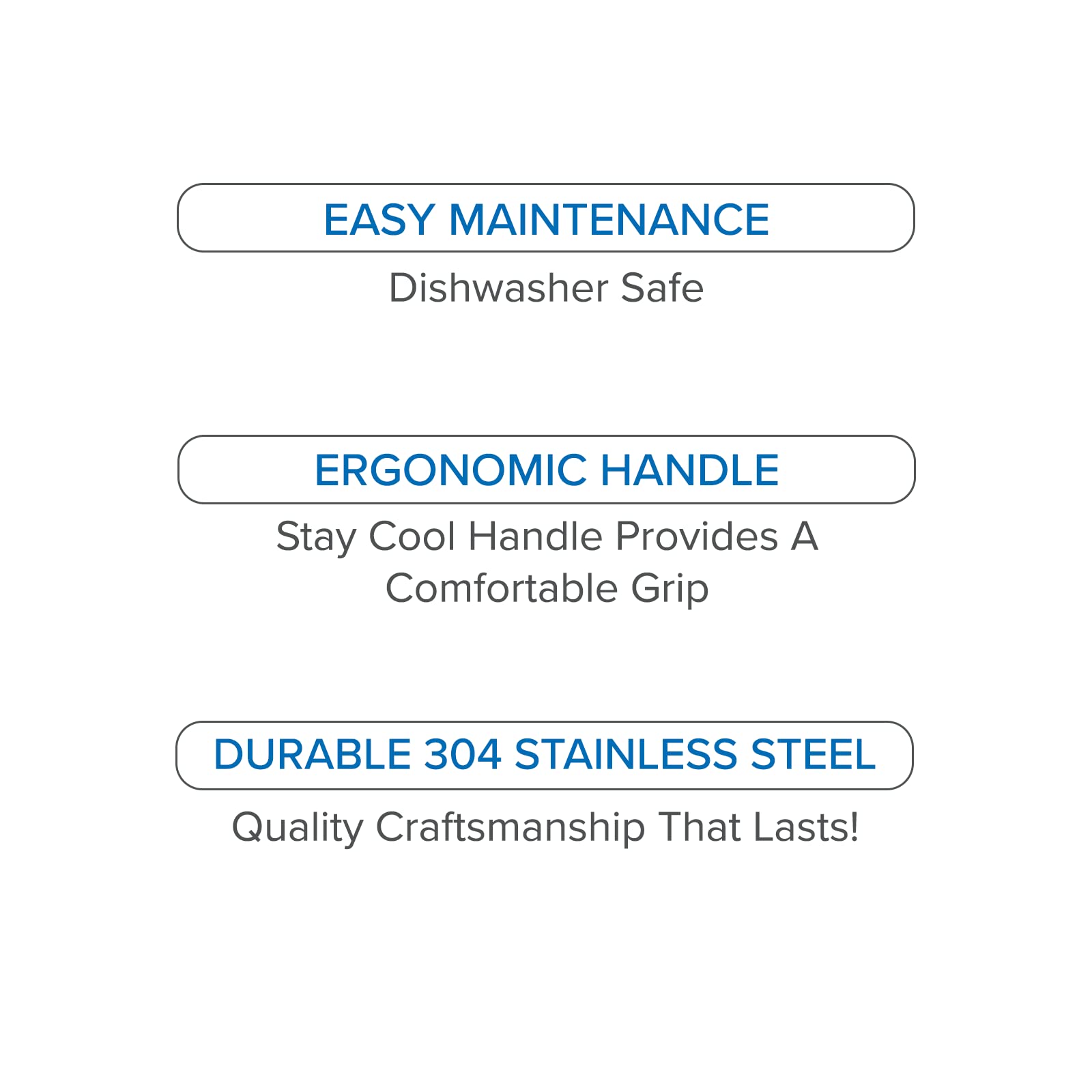 Viking Culinary Stainless Steel Deep Ladle, Ergonomic Stay-cool Handles, Dishwasher Safe