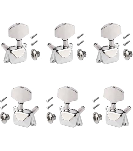ROM Clés D'Accord De Guitare 6 Pièces Clé D'Accordage De Cordes Ovale ROM Clés D'Accord De Guitare 6 Pièces Clé D'Accordage De Cordes Ovale