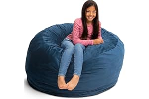 ULTIMATE SACK 4ft Bean Bag Chair, Oversize Bean Bag Chair for Adults, Comfy Chair Bean Bag Couch Lounge Sofa Loveseat Furniture | Cloud Suede