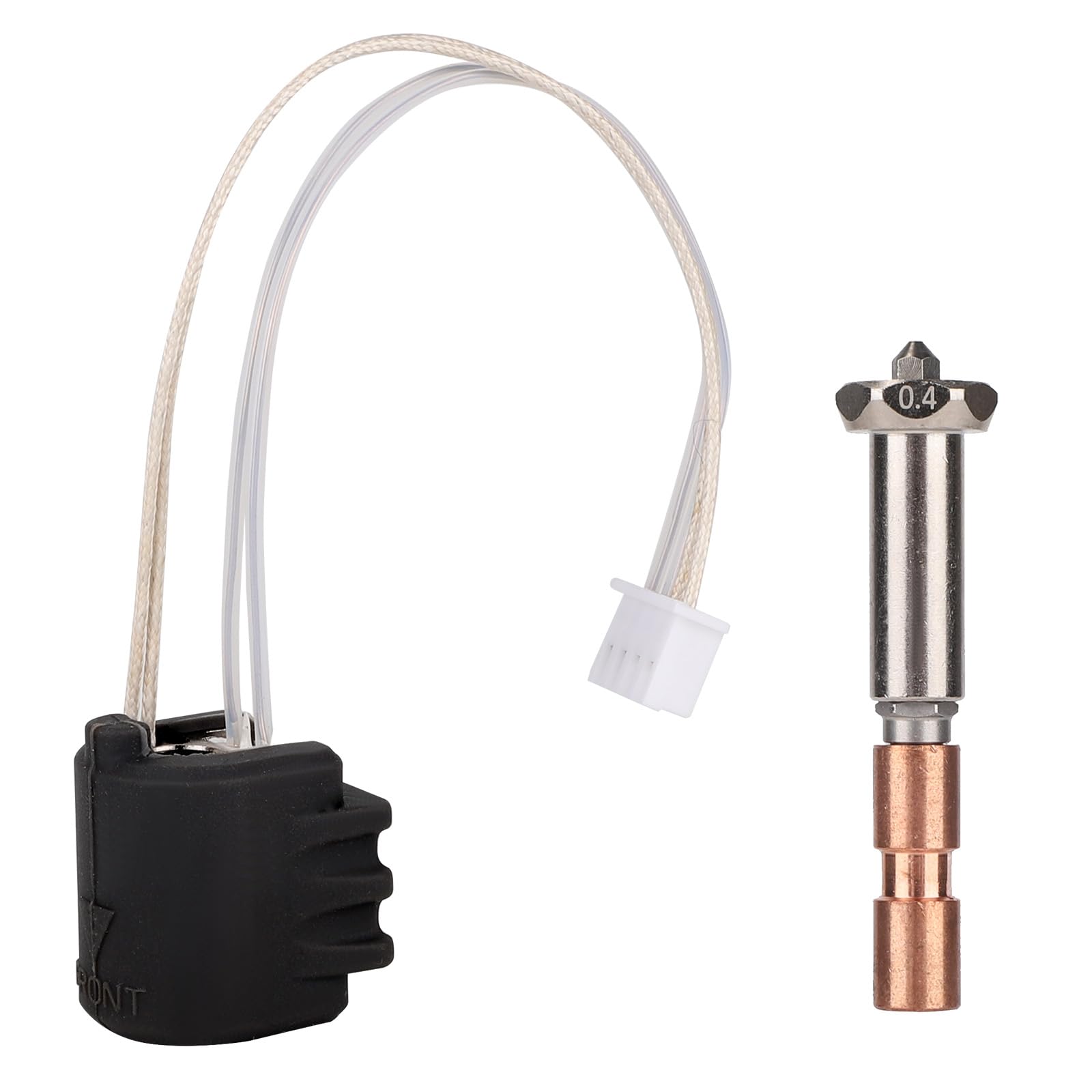 Photo 1 of 0.4mm Integrated Nozzle & Hot End Heating Assembly for Anycubic Kobra 3 Max & Combo, High Flow Integrated Nozzle High Speed Print Head Replacement