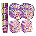 Patchwork Owl Birthday Party Supplies Set Plates Napkins Cups Tableware Kit for 16