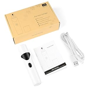 ONSON Dog Nail Grinder - Pets Electric Nail Trimmer Clipper for Dogs Cats and Small Medium Pets Paws