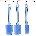 Silicone Spatula Set - 3 Piece Heat Resistant Rubber Spatulas Set Kitchen Utensils for Cooking, Mixing - Non Stick Dishwasher