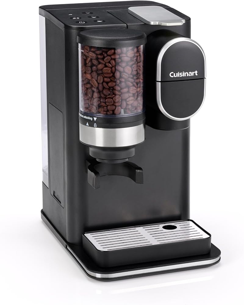 Cuisinart One Cup Grind & Brew Coffee Maker Bean to Cup Black