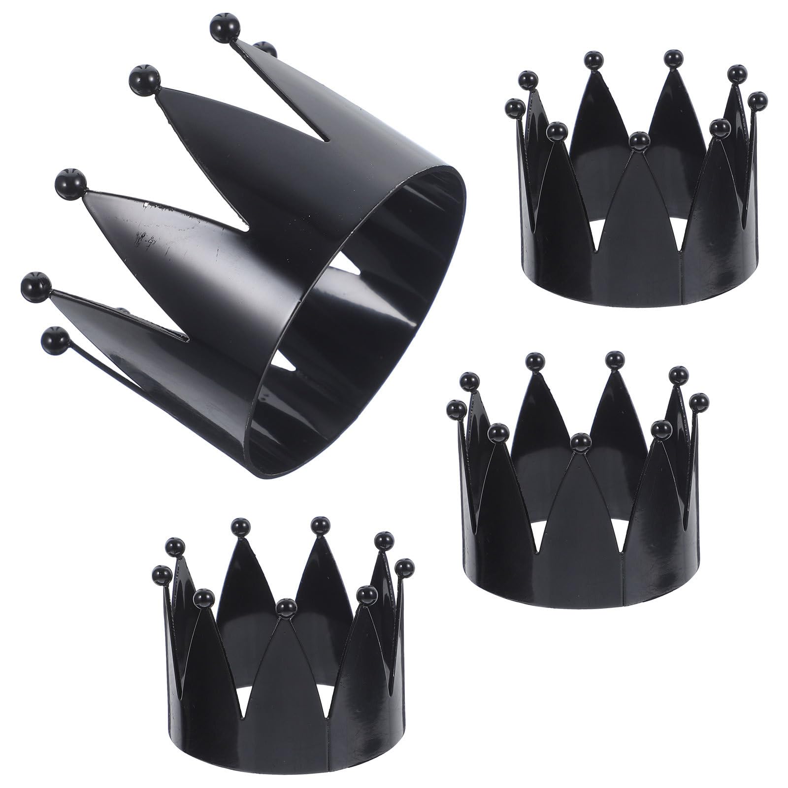 4pcs Crown Napkin Rings Napkin Holders Decor Wedding Christmas Dining Table Decorations Holiday Party