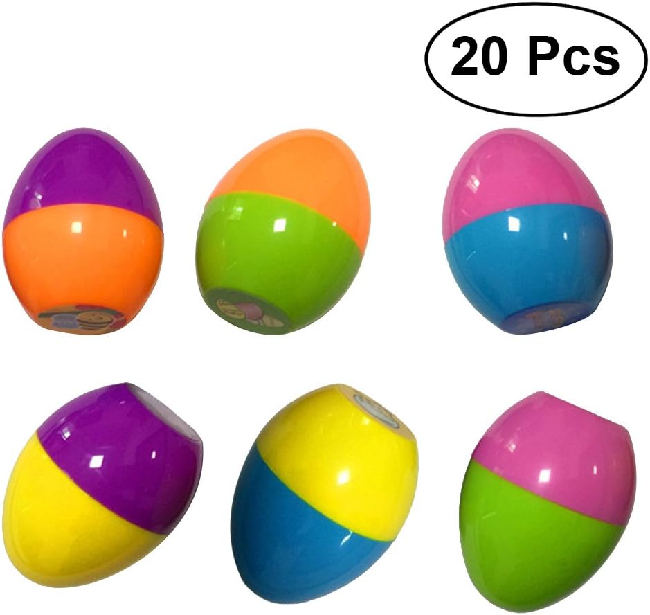 TOYMYTOY 12Pcs Children Toys Colorful Egg Shaped Stampers Seals Kit for Easter Eggs Hunt Game Party Stamps Activities