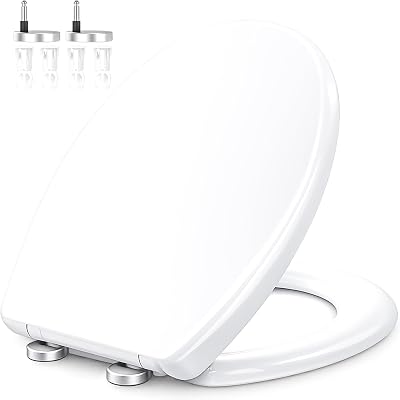 Zuvo Soft Close Toilet Seat White Oval O Shape 70mm Hinges UK Fit