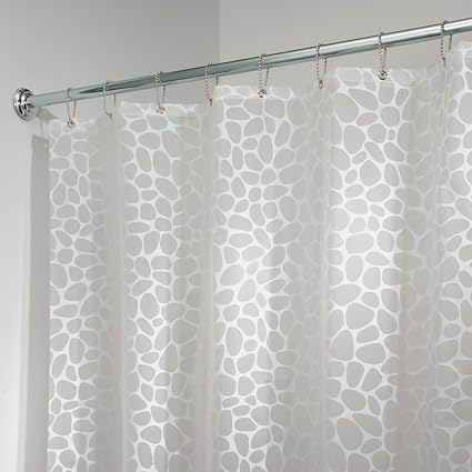 Mdesign White Shower Curtain 100 Peva Water Repellent Anti