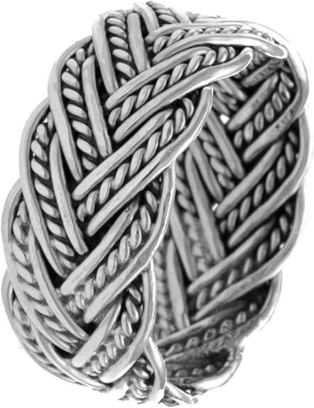 Amazon 新宿銀の蔵 ねじり 編み込み シルバー 925 リング 11 30号 16号 指輪 メンズ 大きいサイズ サムリング シンプル ジュエリー 通販
