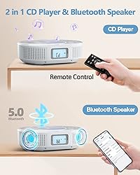 CD Player Portable, FELEMAN Upgraded Boombox CD