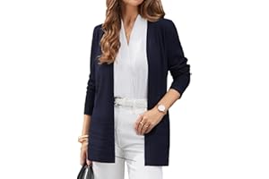 GRACE KARIN Women's Long Cardigan Sweaters Summer Lightweight Open Front Casual Knit Duster Coat Clothes S-XXL