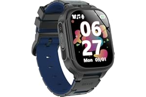 OVV Kids Smart Watch Boys Girls with 24 Games Dual Camera 1.44" Touch Screen Music Player Video Recorder 12/24 hr Pedometer Alarm Clock Calculator Flashlight Stopwatch Electronic Learning Education Toys