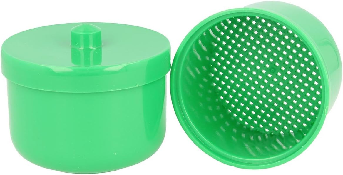 Dr. Bauer Cleaning Bath Tin with Rinse Insert Prosthesis Box Bit Box with Insert Braces Box (Green), 1 Stück (1er Pack) - Image 3