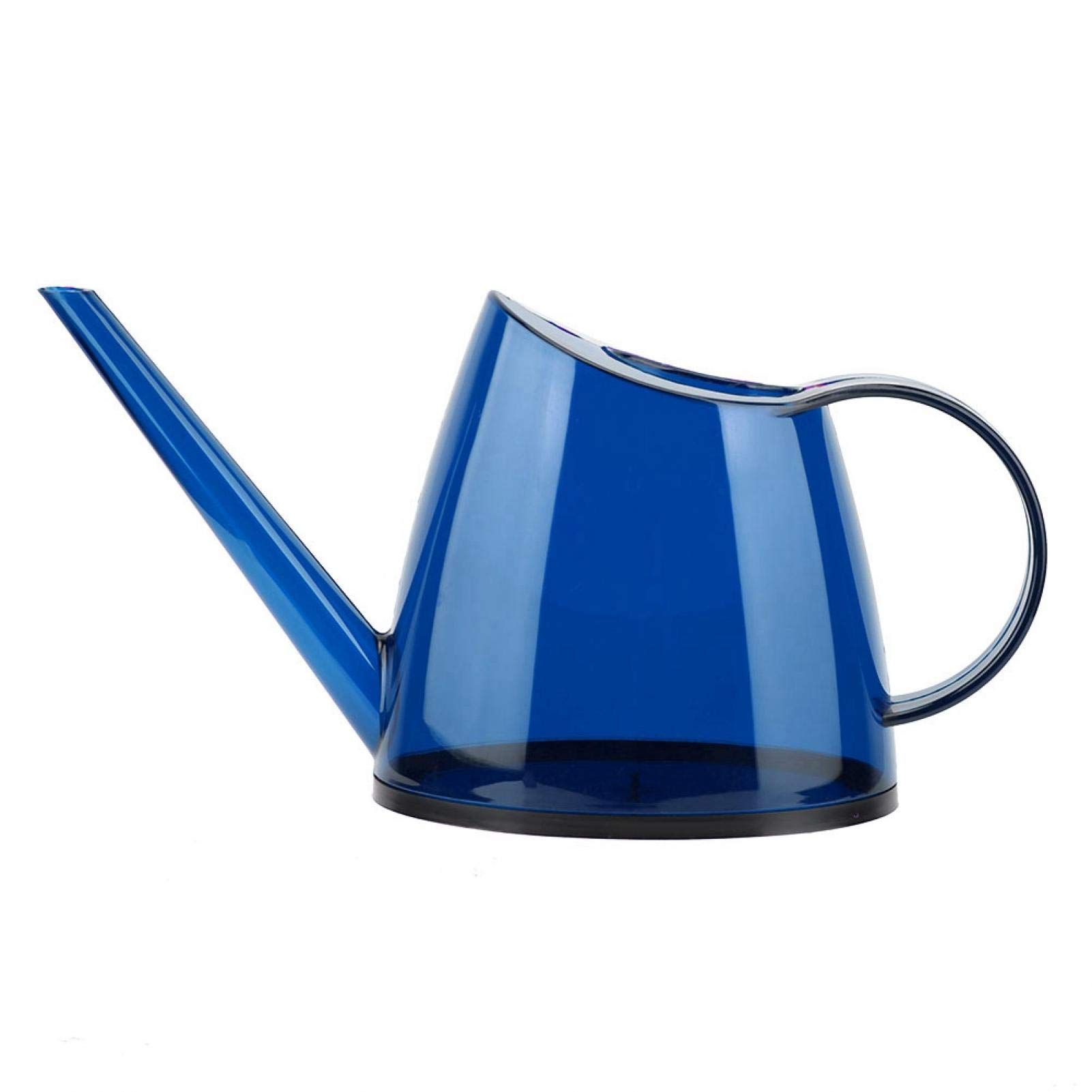 Long spout Watering Can, 1.2L PP Candy-colored Watering Can Fashionable Transparent Garden Flower Sprayer Simple Nordic Style for Potted Plants(Blue)