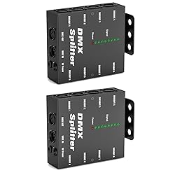 2PCS 8-Way Isolated DMX512 Splitter Amplifier
