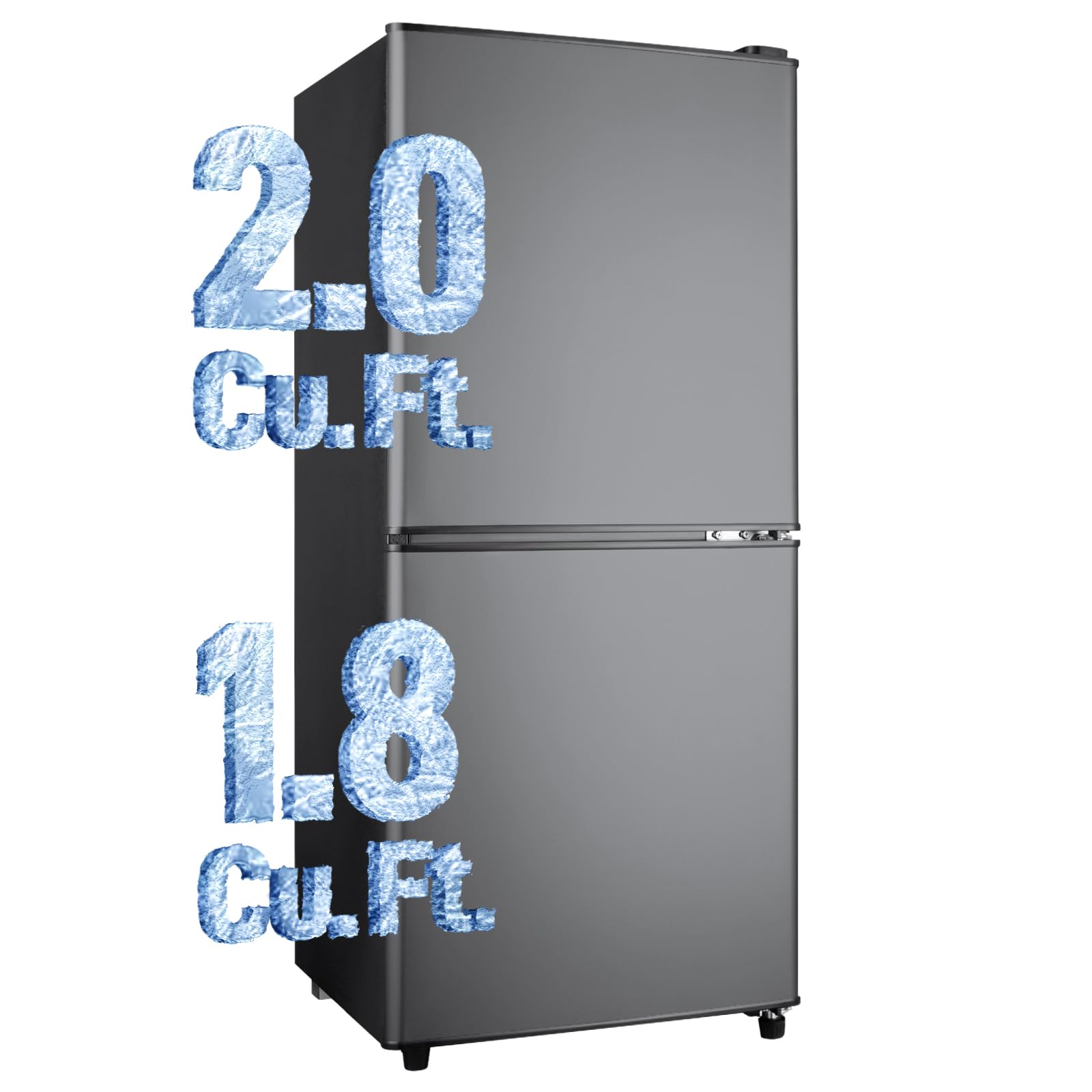 Anypro Fridge with Bottom Freezer and Drawer, 4.0