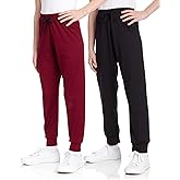 Sweet Hearts Girls Sweatpants - 2 Pack Soft Fleece Athletic Performance Jogger Girls Pants: Made in USA (Sizes 5-18)