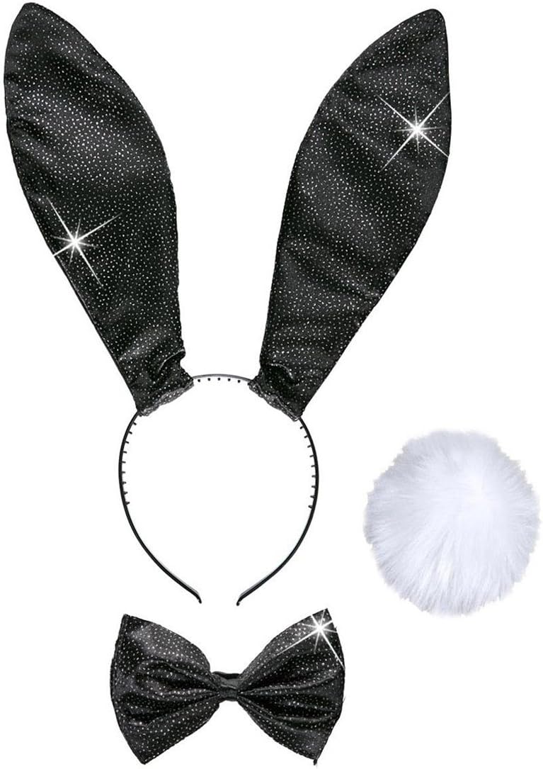 8-teiliges Bunny Kostüm Set Für Frauen - Hasenohren & Netzstrümpfe Für Halloween & Cosplay