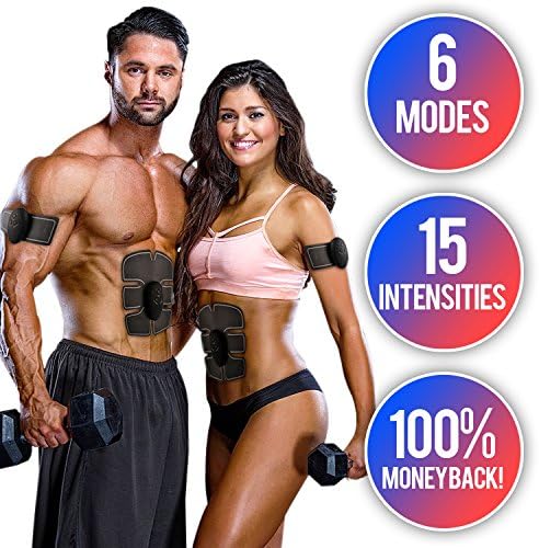 ATHIRE Muscle Toner, SPRING SPECIAL! Abdominal Toning Belt, EMS Wireless, Abs Stimulator Trainer for Abdomen/Body/Arm/Leg Exercise at Home Office Workout Equipment for Men Women Fitness Gym