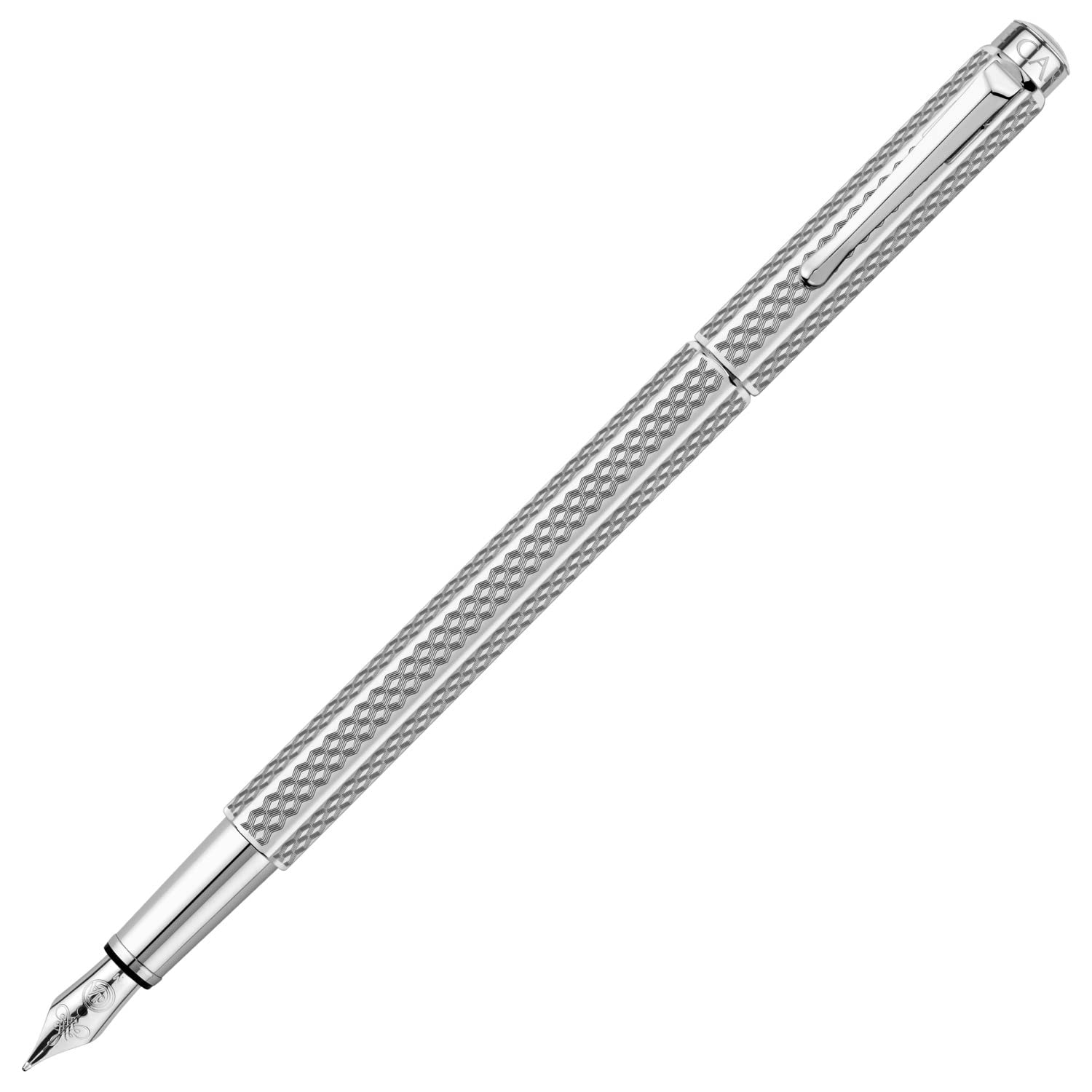 Caran d'Ache Ecridor Cubrik 958367 Silver-Plated Nib Holder in Silver with Nib Size F