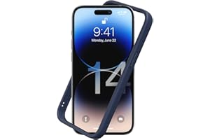 RhinoShield Bumper Case Compatible with [iPhone 14 Pro] | CrashGuard NX - Shock Absorbent Slim Design Protective Cover 3.5M / 11ft Drop Protection - Navy Blue