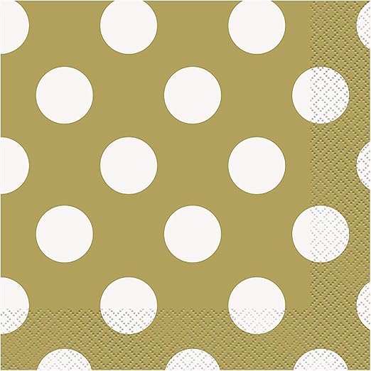 Amazon Com Unique Party Tableware One Size Gold White Kitchen Dining