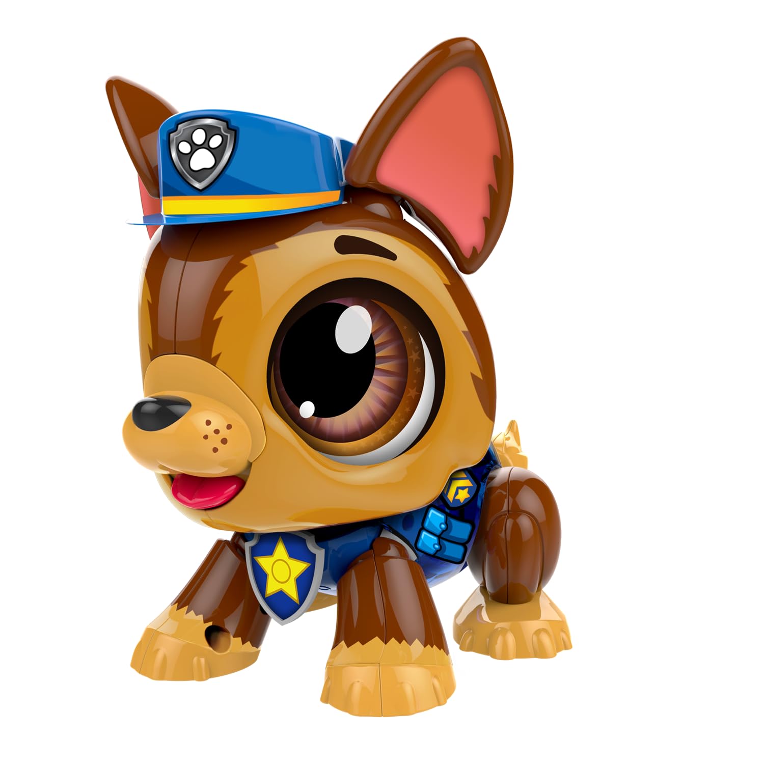 Build-a-Bot: Paw Patrol - Chase | Build Your Own Interactive Paw Patrol Characters | Easy Click 'n' Create System | 20+ Piece STEM Robot Kit for Kids | For Ages 3+