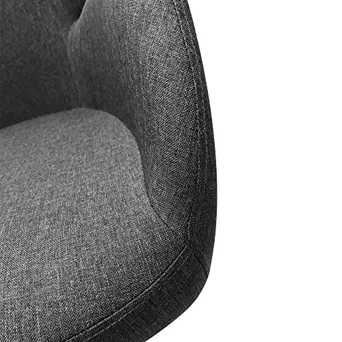MCTECH-2-sedie-per-sala-da-pranzo-sale-conferenze-cucina-ufficio-Sgabello-da-Cucina-con-braccioli-e-gambe-in-legno-massello-di-rovere-Modello-G-Grigio