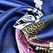 ELLENWELL Women Kimono Robe Silk Pajamas Loungewear Peacock Satin Nightwear