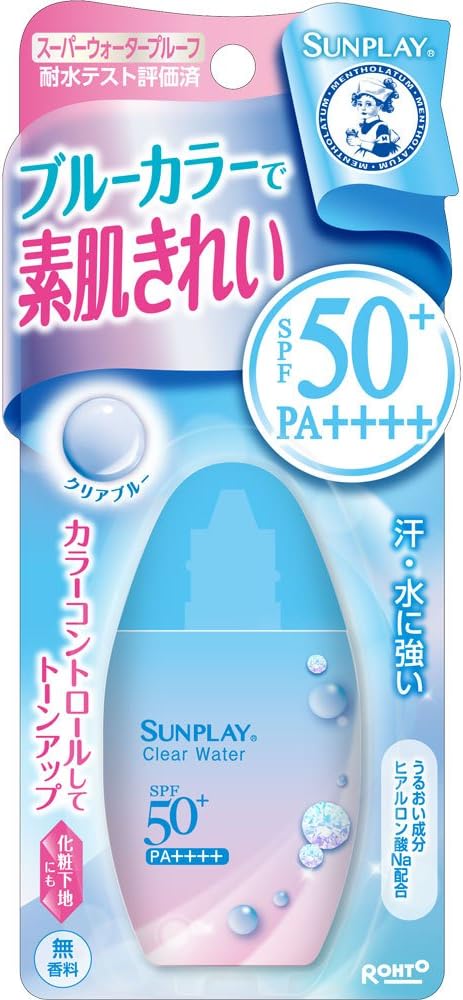 Mentholatum Sunplay Clear Water Blue Color Control SPF50+ PA++++ Sunscreen 30g