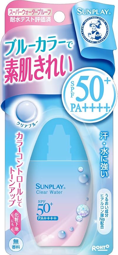 Mentholatum Sunplay Clear Water Blue Color Control SPF50+ PA++++ Sunscreen 30g