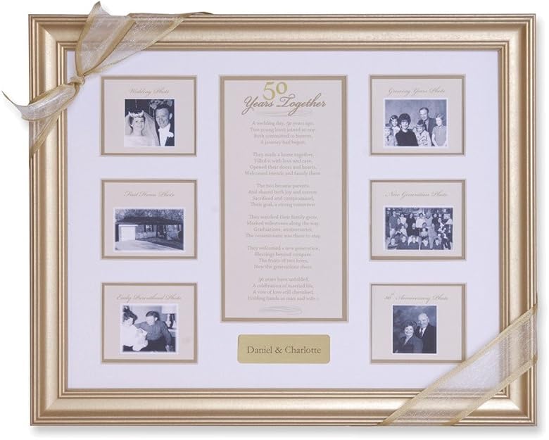 50 años juntos aniversario 6 2,75 x 3,25 marco de fotos Amazon.es