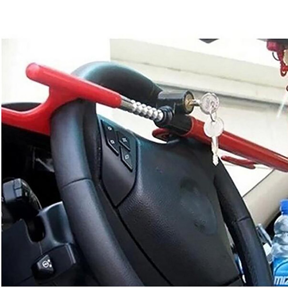 早割クーポン ステアリングホイールロックレッド調節可能な車ブレーキクラッチペダルlocktruck Van車suvアンチ盗難セキュリティデバイスアクセサリー B07dsb242q 代引不可 Www Iasesoria Com