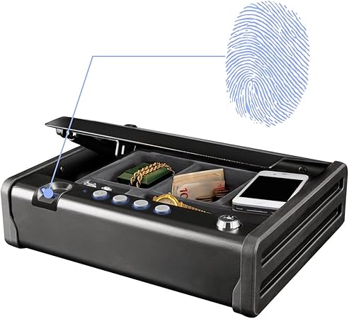 MASTER LOCK Biometrischer Tresor Fingerabdruckerkennung Kompakt MLD08EB Ideal fr Scheckbcher Geld Schmuck Ausweise Pistolentresor MASTER LOCK Biometrischer Tresor Fingerabdruckerkennung Kompakt MLD08EB Ideal fr Scheckbcher Geld Schmuck Ausweise Pistolentresor