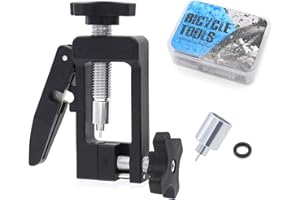 2 in 1 Upgraded Bicycle Brake Needle Driver Insertion Tool with Hydraulic Hose Cutter for Bicycle MTB Road Bike Olive Banjo F